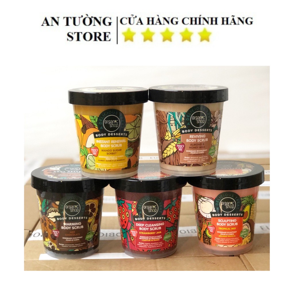 Tẩy Tế Bào Chết Toàn Thân Organic Shop Body Desserts 450ml