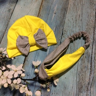 Set turban mẹ bé ct