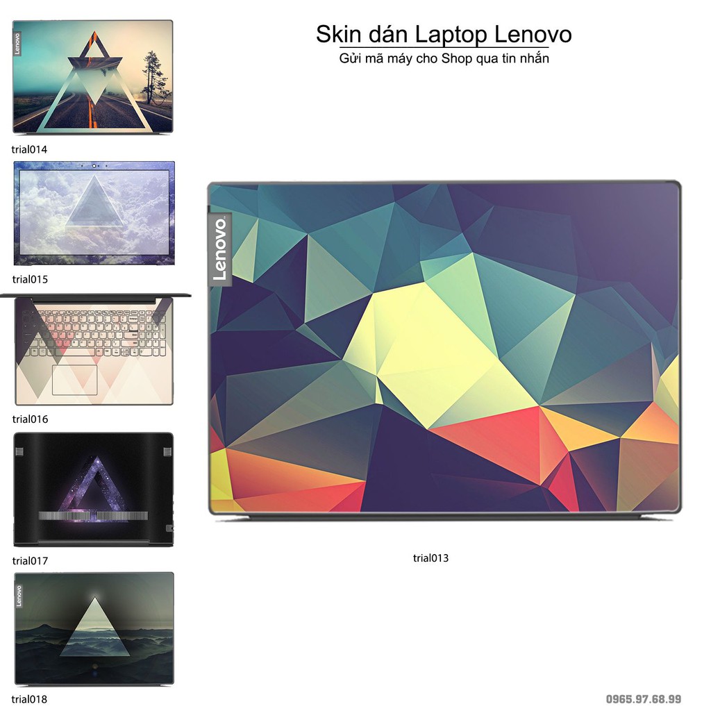 Skin dán Laptop Lenovo in hình Đa giác _nhiều mẫu 3 (inbox mã máy cho Shop)