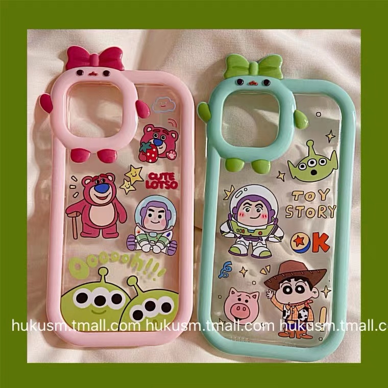 Ốp Điện Thoại Dẻo Trong Suốt Họa Tiết Hoạt Hình Ba Mắt Dễ Thương Chống Sốc Cho iPhone 13 12 11 Pro Max 2023