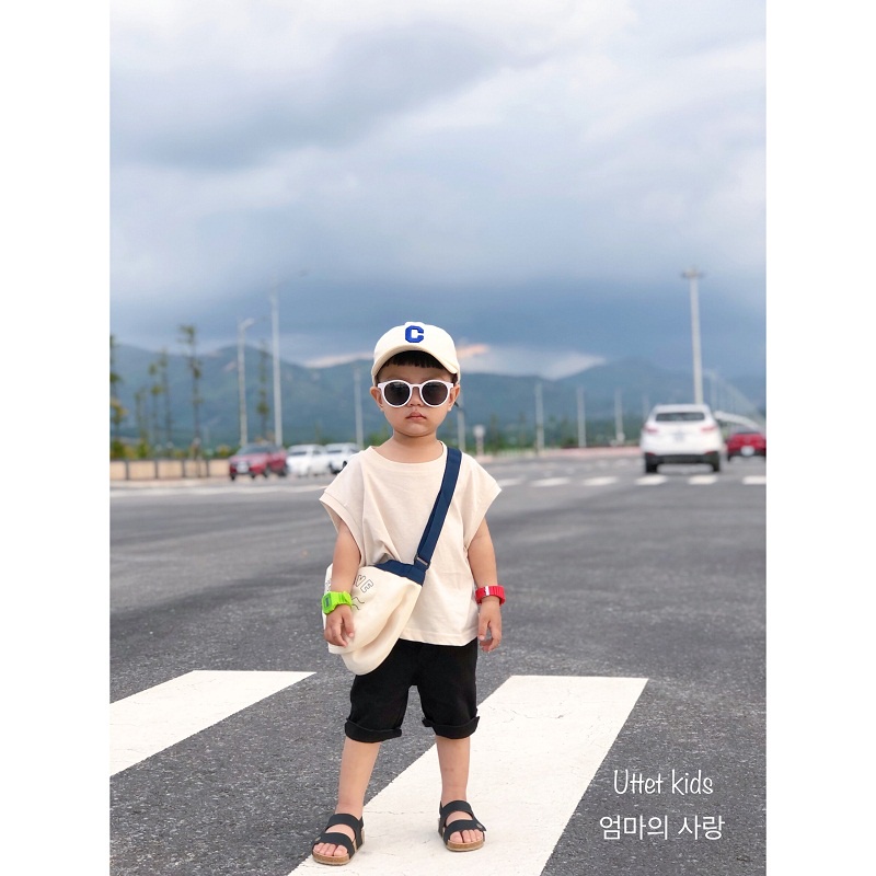 [Ảnh thật] mũ lưỡi trai chữ C hàn quốc dành cho bé gái và bé trai có chu vi đầu 48-52cm