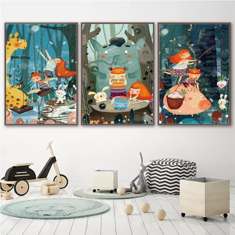 Z z00199 tranh treo tường phòng Baby