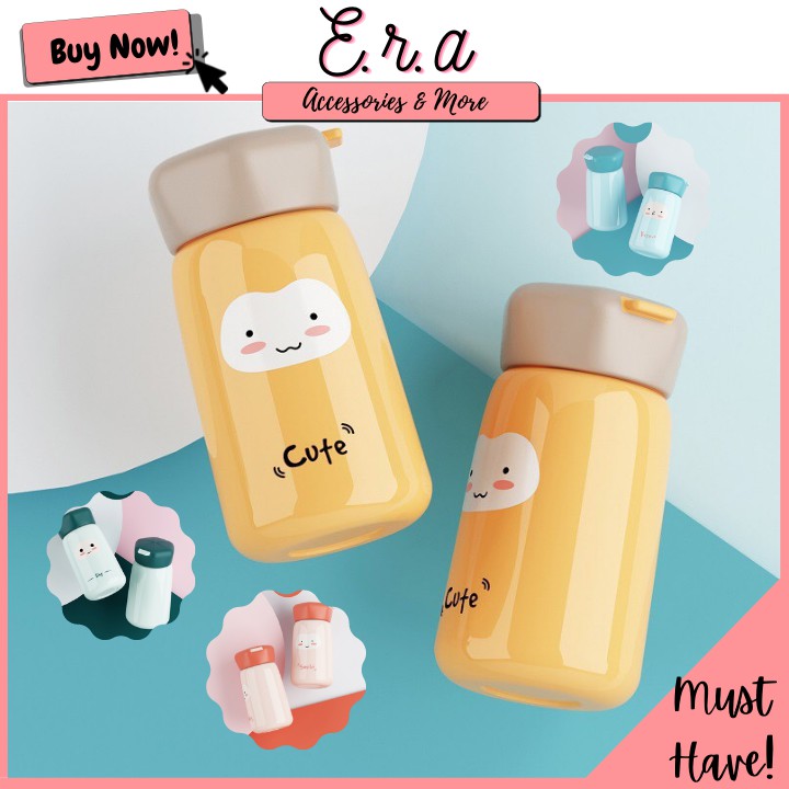 Bình Đựng Nước Giữ Nhiệt 24H Hình Khuôn Mặt Cute 250ML - Thép Không Gỉ Cao Cấp ERASHOP 078547 Siêu Rẻ, Bền, Đẹp