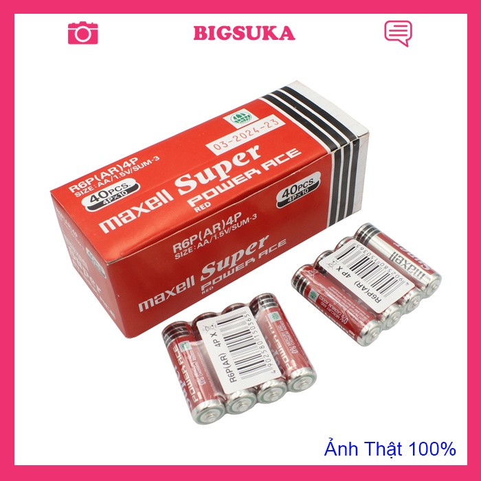 Pin Maxell AA - AAA vỉ 4 viên BIGSUKA