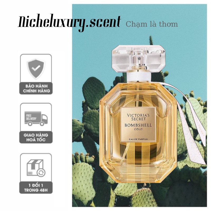 🅽🅸🅲🅷🅴 - Nước Hoa Nữ Victoria's Secret Bombshell Gold Eau De Parfum - 10ml