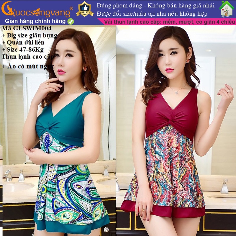 Đồ bơi nữ váy bơi big size đuôi phụng GLSWIM004 Cuocsongvang