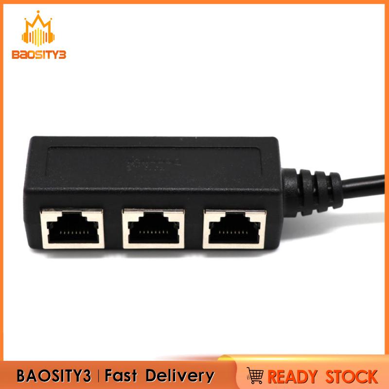 Bộ Chia Cổng Rj45 Y 1 Sang 3 Cổng Cho Cat 5 / Cat 6 Lan Ethernet Plug | BigBuy360 - bigbuy360.vn