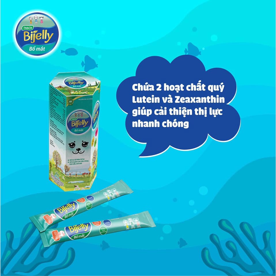 Bổ mắt Bijelly- Giúp đôi mắt sáng khỏe- Hàng chính hãng BIMIPharma gói 15g dạng Thạch