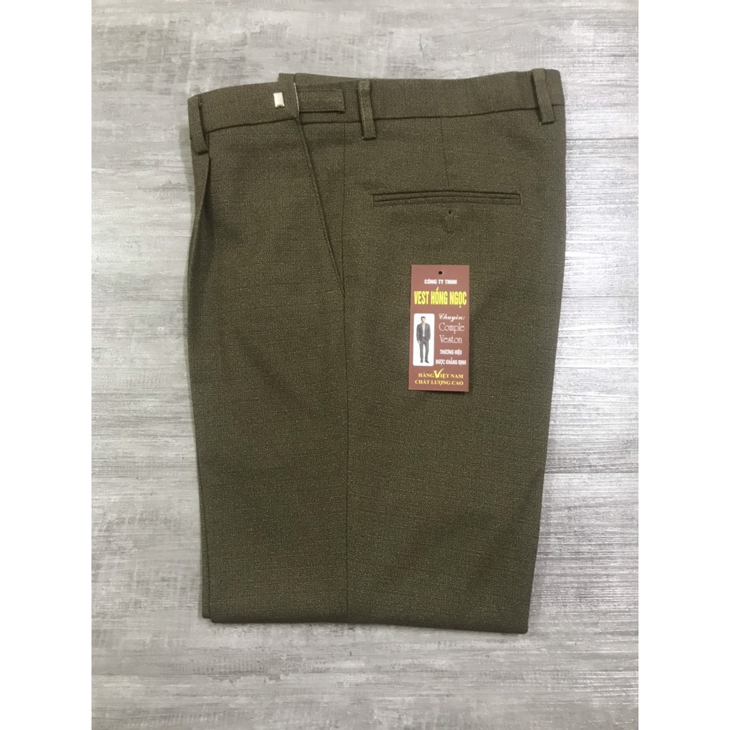 Quần âu trung niên hồng ngọc,quần âu công sở dáng suông lịch lãm ,có đai chỉnh cạp rộng chặt hiện đại. | BigBuy360 - bigbuy360.vn