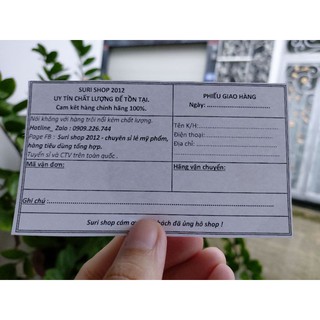 In 120 phiếu gửi hàng theo yêu cầu của từng shop