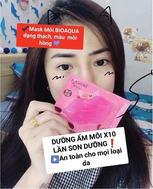 Mask môi, mặt nạ môi bioaqua