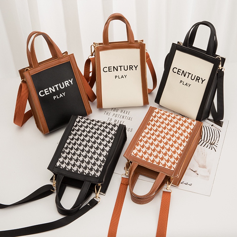 Túi xách canvas mini phong cách vintage nữ tính