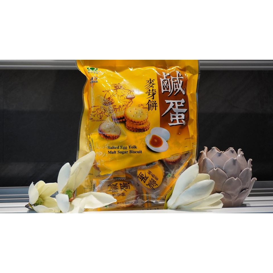 BÁNH QUY TRỨNG MUỐI ĐÀI LOAN 180G - SALTED EGG YOLK MALT SUGER BISCUIT