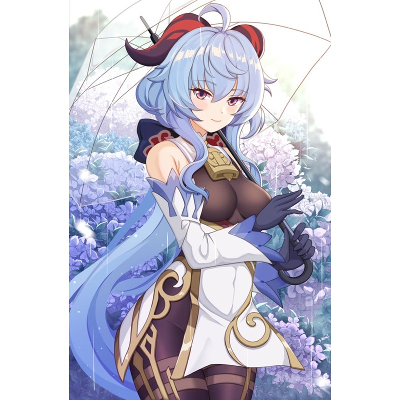 3-5 poster a4 ganyu genshin impact/ tranh ảnh ganyu genshin impact