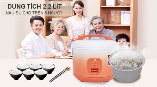 Nồi cơm điện Happycook HCJ-220 - 2.2 lít