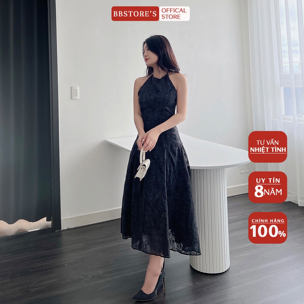 BBSTORE'S Đầm Xòe Cổ Yếm Dự Tiệc Sang Trọng -D1094