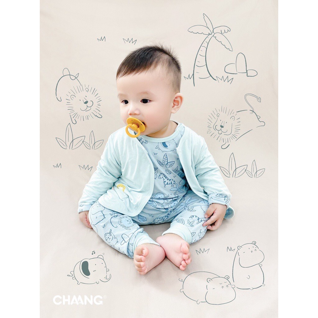 Chaang áo khoác cho bé trai, bé gái không mũ dành cho bé từ sơ sinh đến 2 tuổi AW2021
