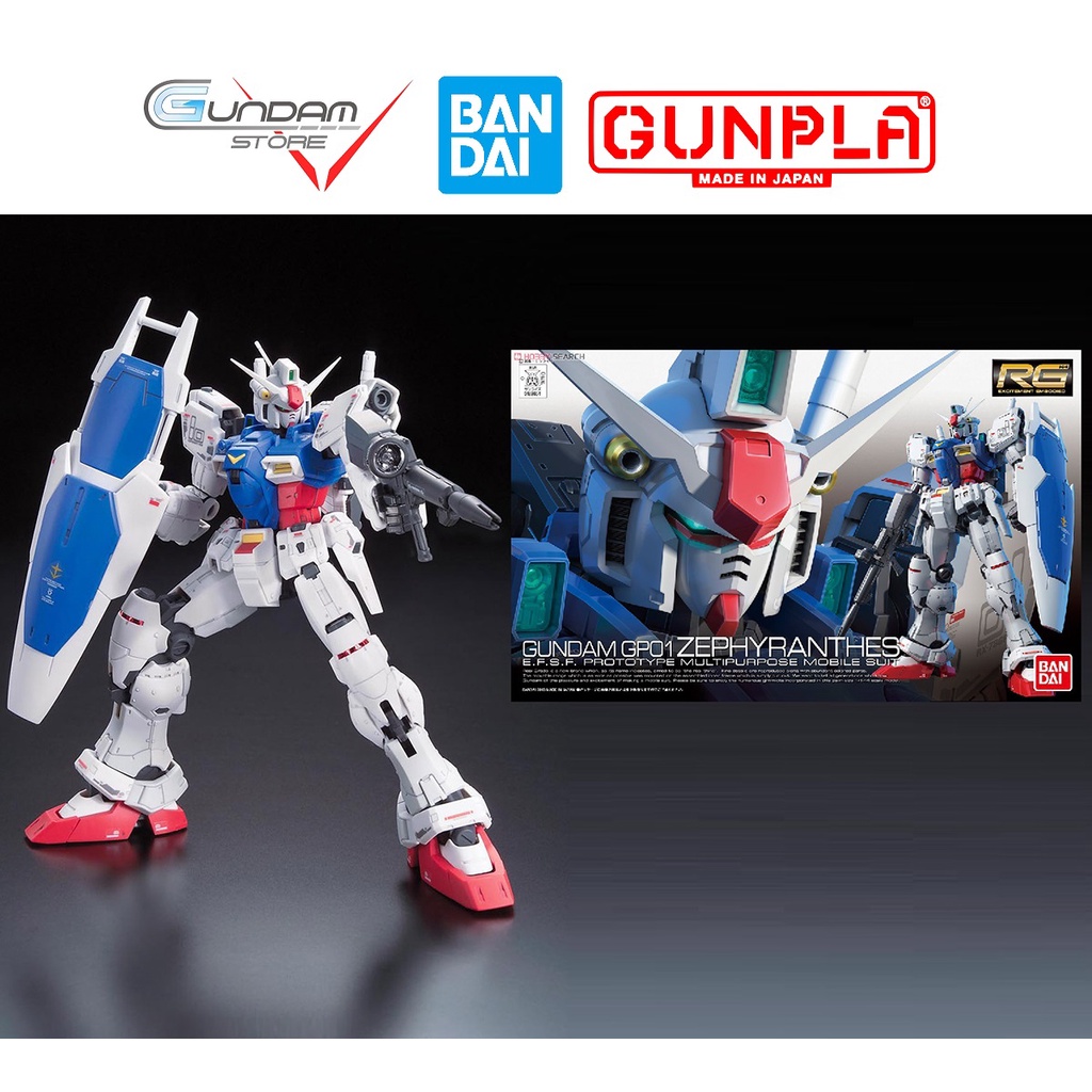 Mô Hình Gundam RG RX-78 GP01 ZEPHYRANTHES Bandai 1/144 REAL GRADE Đồ Chơi Lắp Ráp Anime Nhật