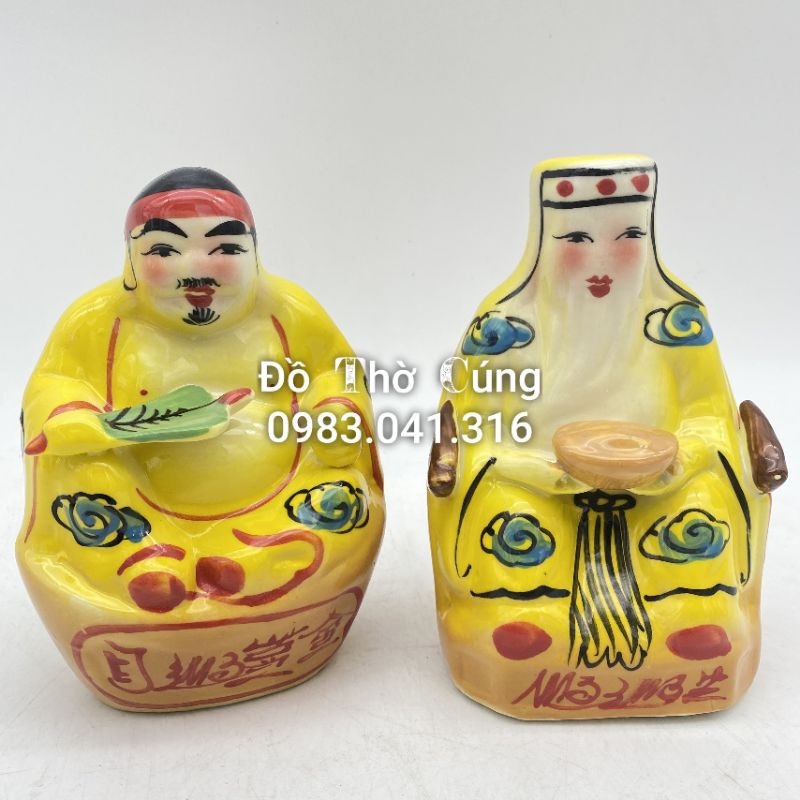 Ông Tài địa màu vàng Bát Tràng các cỡ (QH)