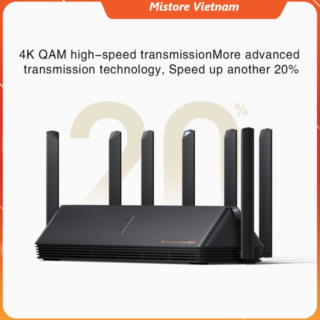 Router Wifi 6 Xiaomi AIoT AX6000 - 7 Ăng ten - chuẩn WIFI 6 Enhanced