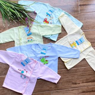 Áo Cài Khuy Lệch Cho Bé Sơ Sinh