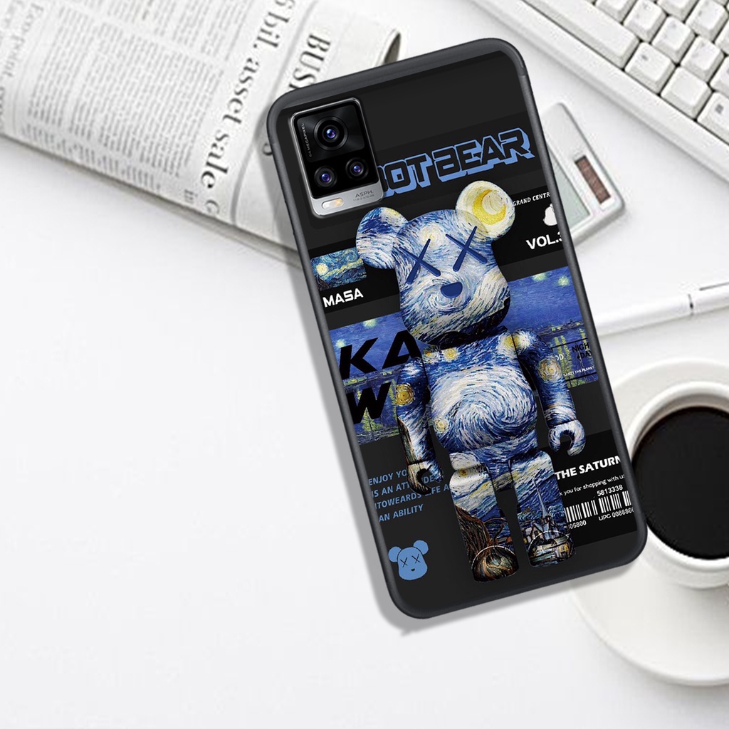 [HOT]ỐP VIVO V15 - V19 - V20 - V21 - V23E , In Hình Gấu Robot họa tiết L-V màu sắc cực đẹp.