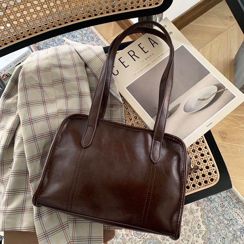 Túi Xách Da Bóng Phong Cách Retro Thời Trang Cho Nữ