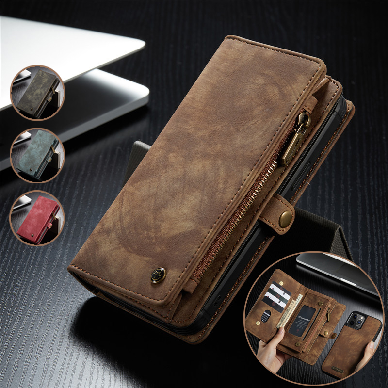 CASEME Bao Da Nắp Gập Có Ngăn Đựng Thẻ Cho for iPhone 12 Mini 11 Pro Xs Max Xr X Se 2020 8 7 6 Plus