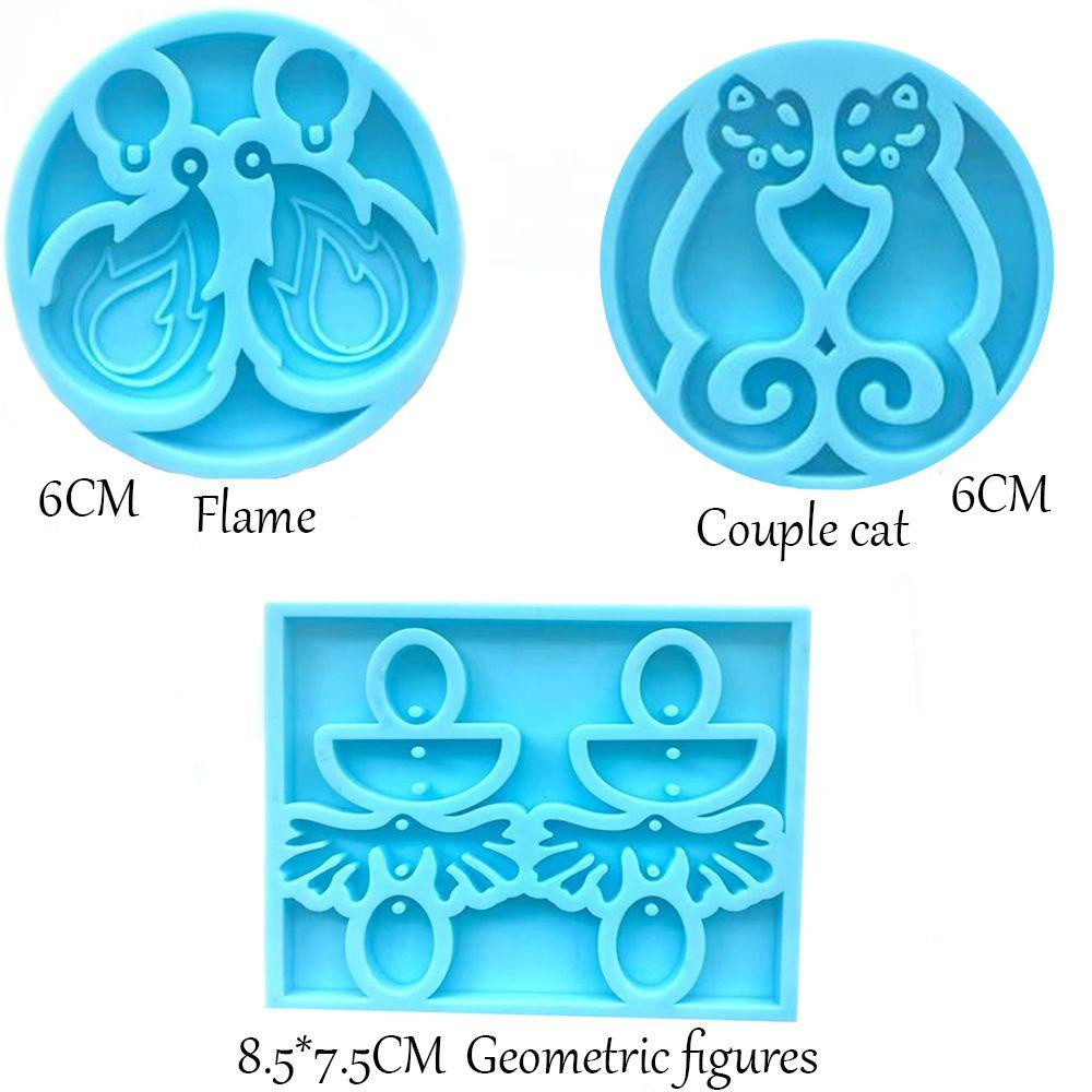 WTTLE Khuôn Silicone Làm Bông Tai Thủ Công