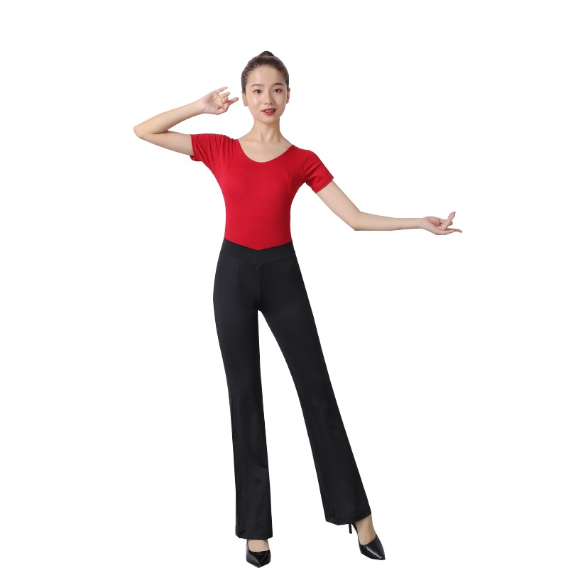 Jiaqi Bộ Áo Liền Quần Quần Dài Màu Đen Dùng Luyện Tập Khiêu Vũ Dành Cho Nữ | BigBuy360 - bigbuy360.vn