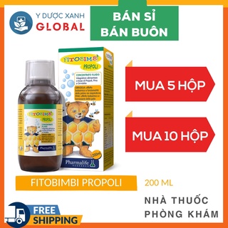 [Bán Sỉ, Bán Buôn] FITOBIMBI PROPOLI, 200 ml, Siro giảm ho đờm, viêm họng, cho trẻ – Y Dược Xanh