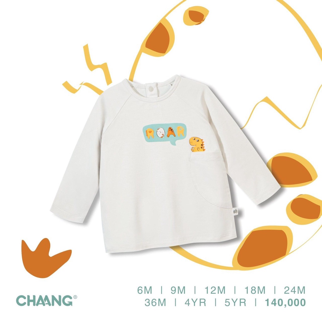 Áo phông dài tay Chaang dành cho bé trai bé gái thời trang thu đông