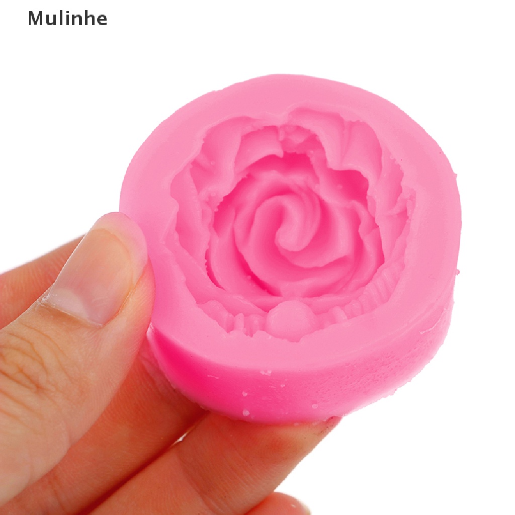 1 Khuôn Làm Bánh / Xà Phòng / Sô Cô La / Đất Sét Hình Hoa Hồng Bằng Silicone