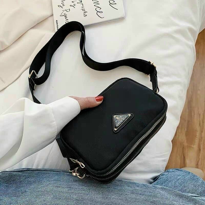 Túi đeo chéo Prada  nhiều ngăn đựng tiện lợi - FREE SHIP