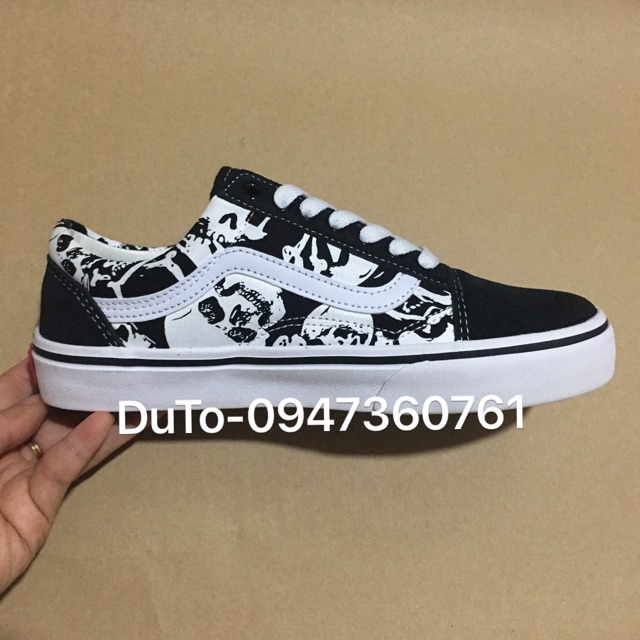 GIÀY 𝐕𝐀𝐍𝐒 OLD SKOOL SKULLS đầu lâu size 36->43 NAM NỮ
