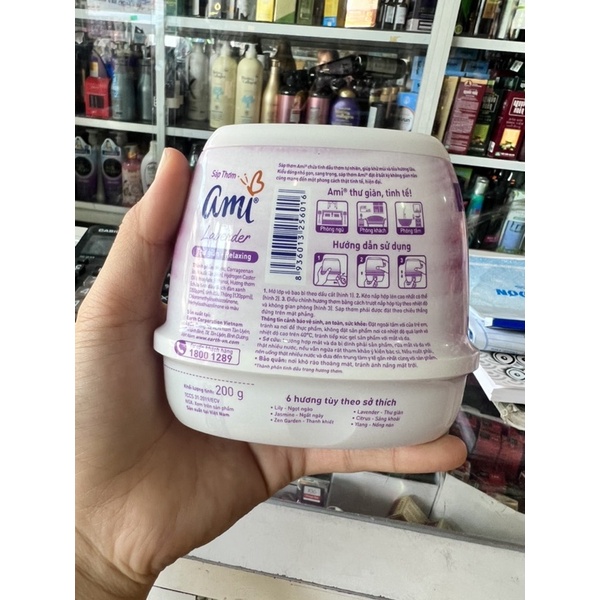 sáp thơm để  để phòng Ami lavender  hương thư giãn dễ chịu 200g   bán chạy nhất  chong các loại sáp thơm