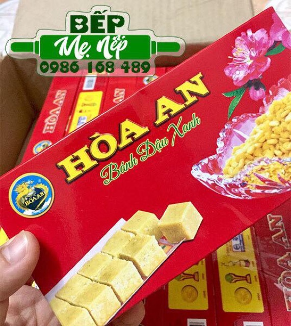 COMBO 10 HOP BÁNH ĐÂU XANH HOÀ AN 200g