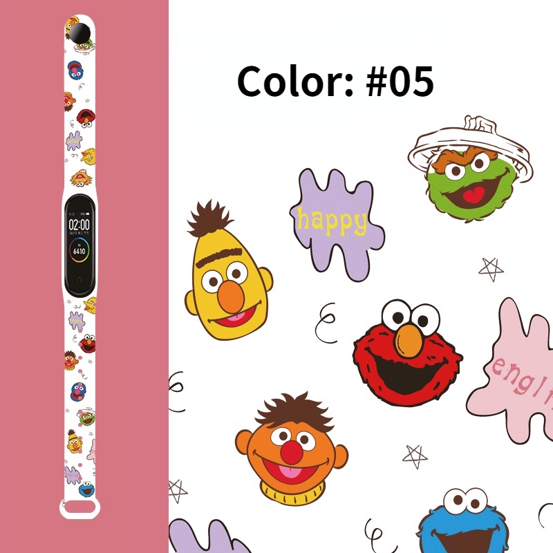 Dây Đeo Họa Tiết Mới Tương Thích Với Mi Band 6 5 4 3