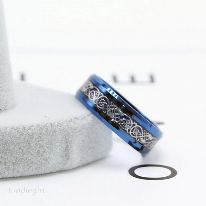 Nhẫn cưới sợi carbon bóng vừa vặn thoải mái cho nam nữ