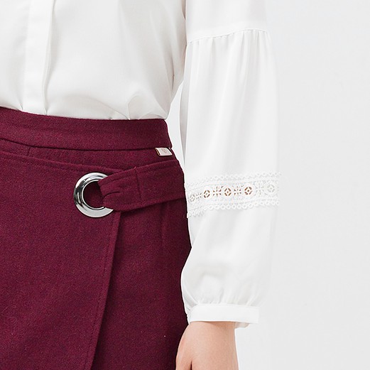 Áo Sơ Mi Nữ Phối Ren Vienne Tran O61H21Q001