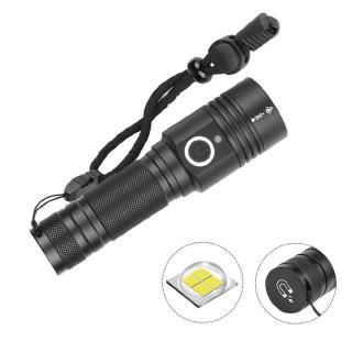 Đèn pin LED mini bỏ túi có cổng sạc USB với nam châm