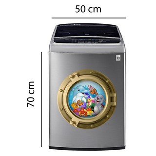 Decal trang trí máy giặt số 4