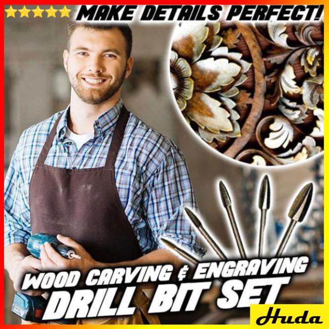 Bộ mũi điêu khắc gỗ gắn máy cầm tay  -  đồ làm mộc