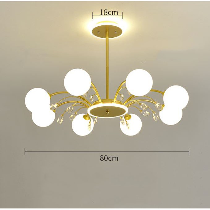 Đèn chùm EMUL đẳng cấp trang trí nhà cửa hiện đại - kèm bóng LED chuyên dụng.