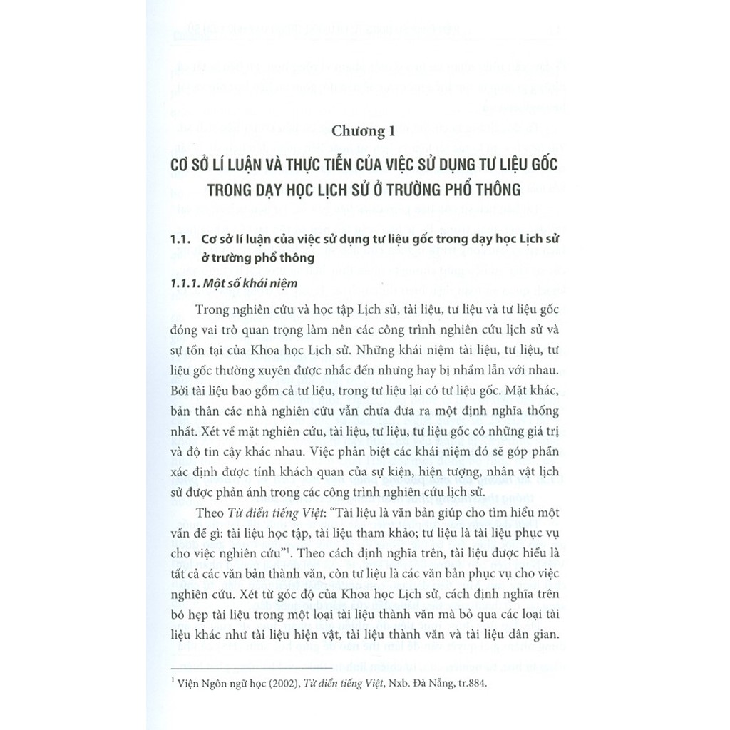 Sách - Biện Pháp Sử Dụng Tư Liệu Gốc Trong Dạy Học Lịch Sử Ở Trường Phổ Thông