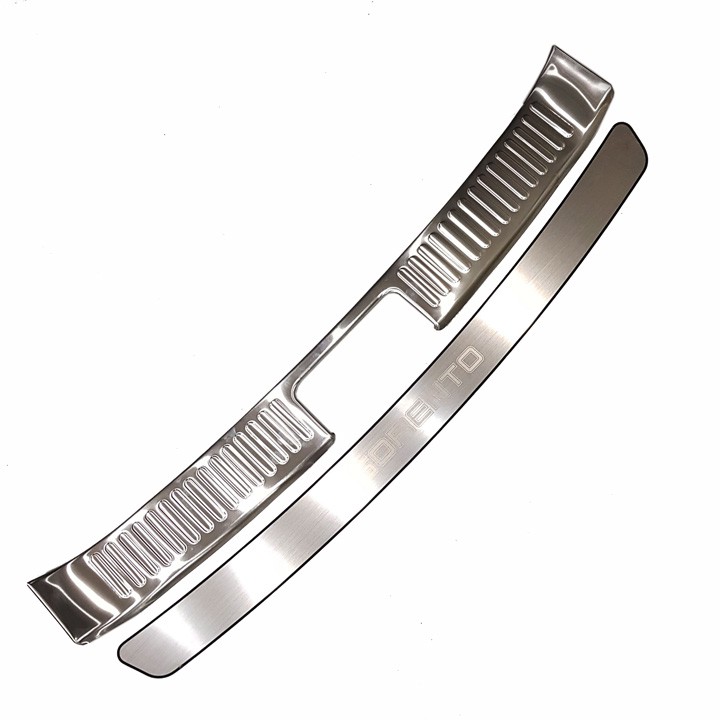 Ốp chống trầy cốp trong, ngoài xe Kia Sorento 2013 - 2021 – Mẫu INOX