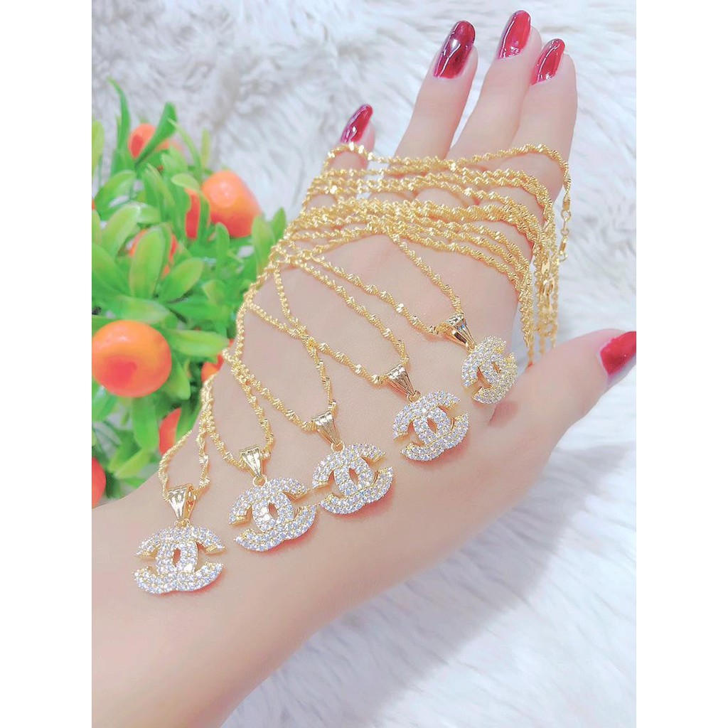 Dây chuyền Nữ V190 Đính đá Namoo Jewelry