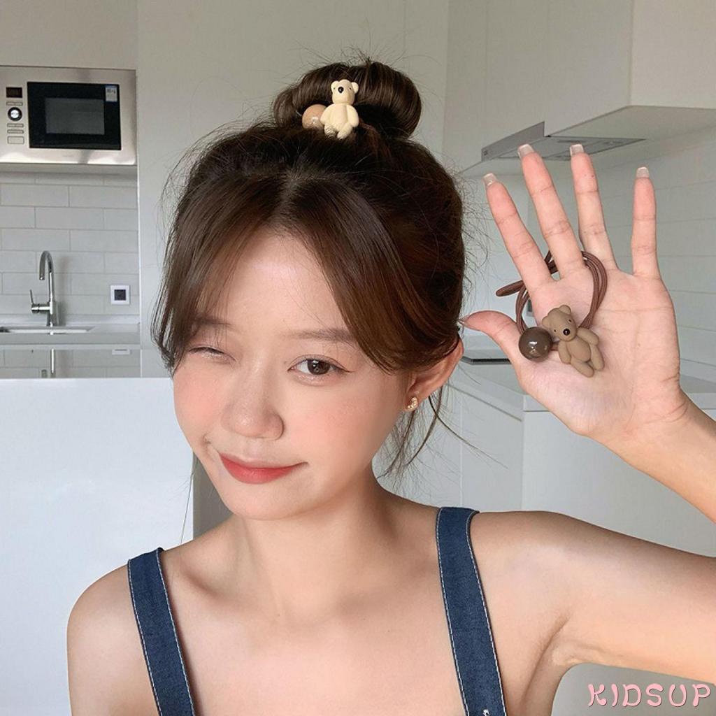 Cài tóc hình gấu/hoa dễ thương cho nữ