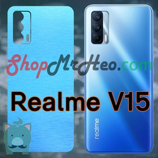 Dán Skin Màu Mặt Sau Lưng Nhôm Xước Realme V15