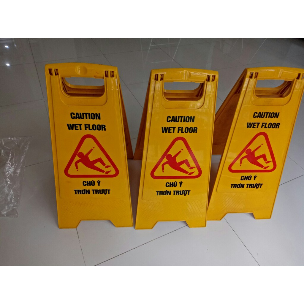 Biển cảnh báo sàn dạng gấp chữ A (hình thật)